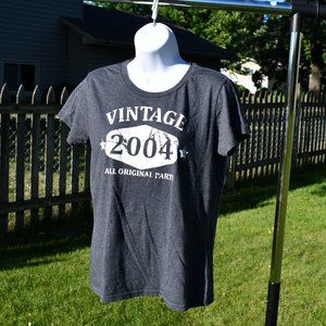 Women's Vintage 2004 Grey T-Shirt
